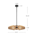 Kuzco Lighting - CH20625-BK/OP - LED Chandelier - Lanai - Black/Opal Glass