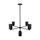 Five Light Chandelier<br /><span style="color:#4AB0CE;">Entrega: 4-10 dias en USA</span><br /><span style="color:#4AB0CE;font-size:60%;">PREGUNTE POR ENTREGA EN PANAMA</span><br />Collection: Nola<br />Finish: Black