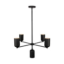 Five Light Chandelier<br /><span style="color:#4AB0CE;">Entrega: 4-10 dias en USA</span><br /><span style="color:#4AB0CE;font-size:60%;">PREGUNTE POR ENTREGA EN PANAMA</span><br />Collection: Nola<br />Finish: Black