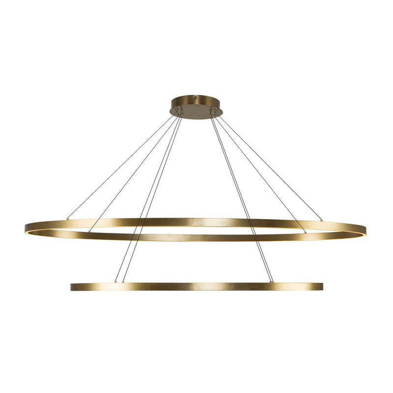 LED Chandelier<br /><span style="color:#4AB0CE;">Entrega: 4-10 dias en USA</span><br /><span style="color:#4AB0CE;font-size:60%;">PREGUNTE POR ENTREGA EN PANAMA</span><br />Collection: Ovale<br />Finish: Brushed Gold