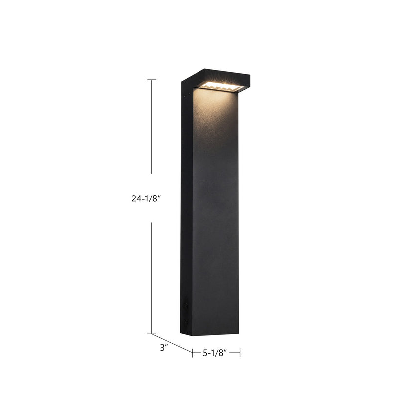 Kuzco Lighting - EB45624-BK-UNV - LED Exterior Bollard - Evans - Black