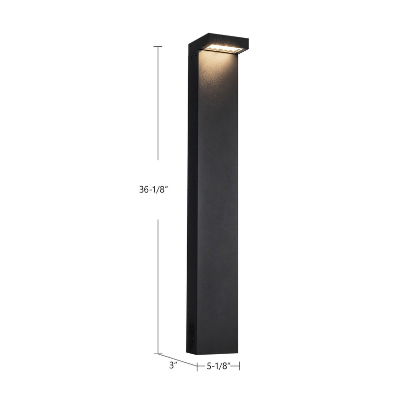 Kuzco Lighting - EB45636-BK-UNV - LED Exterior Bollard - Evans - Black