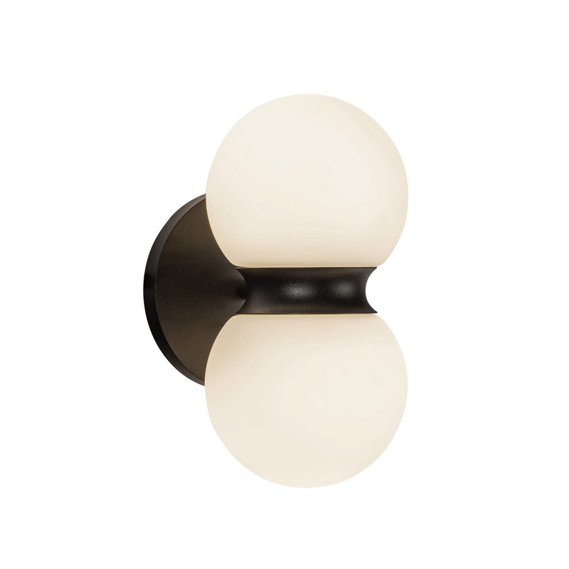 LED Exterior Wall Mount<br /><span style="color:#4AB0CE;">Entrega: 1-2 semanas en USA</span><br /><span style="color:#4AB0CE;font-size:60%;">PREGUNTE POR ENTREGA EN PANAMA</span><br />Collection: Peri<br />Finish: Black/Opal Glass