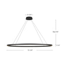Kuzco Lighting - LP79153-BK - LED Linear Pendant - Ovale - Black