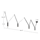 Kuzco Lighting - LP90404-UB - LED Linear Pendant - Mason - Urban Bronze