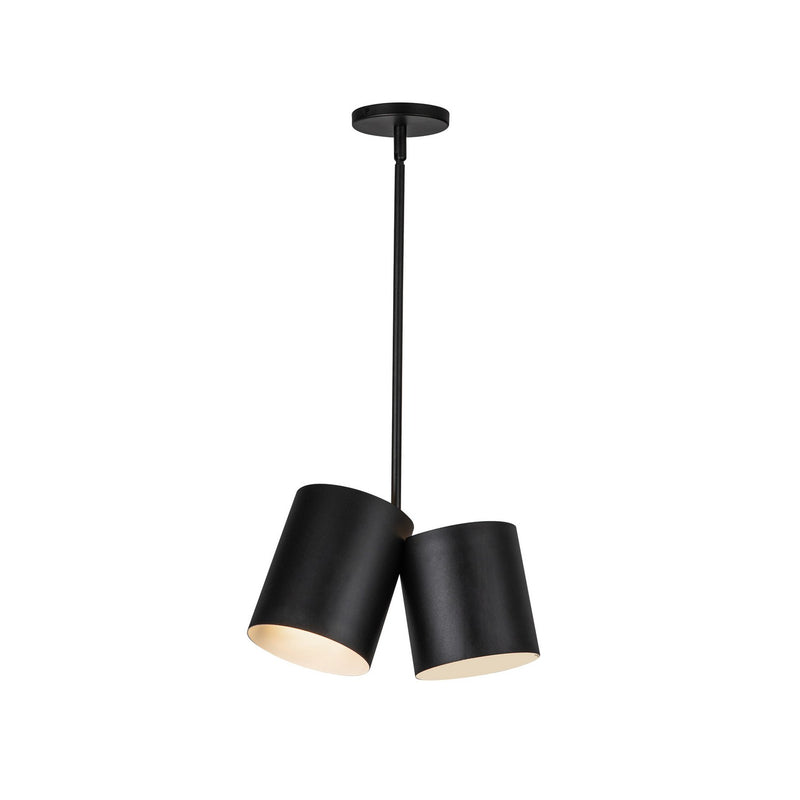 Two Light Pendant<br /><span style="color:#4AB0CE;">Entrega: 4-10 dias en USA</span><br /><span style="color:#4AB0CE;font-size:60%;">PREGUNTE POR ENTREGA EN PANAMA</span><br />Collection: Keiko<br />Finish: Black
