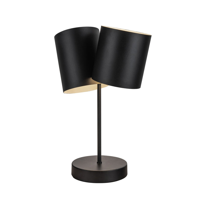 Two Light Table Lamp<br /><span style="color:#4AB0CE;">Entrega: 4-10 dias en USA</span><br /><span style="color:#4AB0CE;font-size:60%;">PREGUNTE POR ENTREGA EN PANAMA</span><br />Collection: Keiko<br />Finish: Black