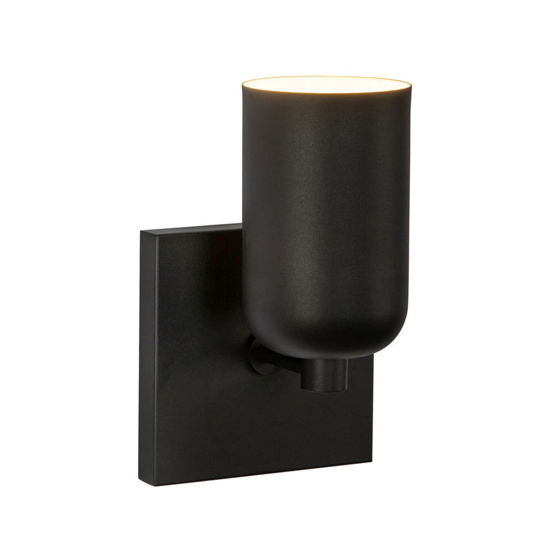 One Light Wall Sconce<br /><span style="color:#4AB0CE;">Entrega: 4-10 dias en USA</span><br /><span style="color:#4AB0CE;font-size:60%;">PREGUNTE POR ENTREGA EN PANAMA</span><br />Collection: Nola<br />Finish: Black