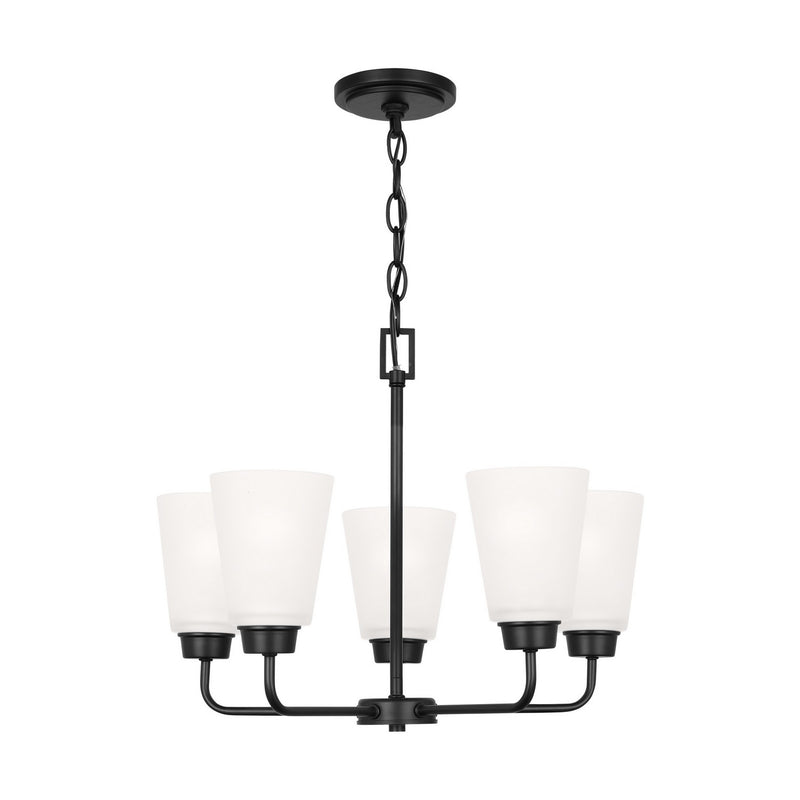 Five Light Chandelier<br /><span style="color:#4AB0CE;">Entrega: 4-10 dias en USA</span><br /><span style="color:#4AB0CE;font-size:60%;">PREGUNTE POR ENTREGA EN PANAMA</span><br />Collection: Kerrville<br />Finish: Midnight Black