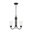 Generation Lighting - 3120203-112 - Three Light Chandelier - Seville - Midnight Black