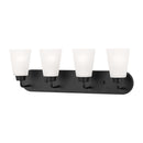 Four Light Wall / Bath<br /><span style="color:#4AB0CE;">Entrega: 4-10 dias en USA</span><br /><span style="color:#4AB0CE;font-size:60%;">PREGUNTE POR ENTREGA EN PANAMA</span><br />Collection: Kerrville<br />Finish: Midnight Black