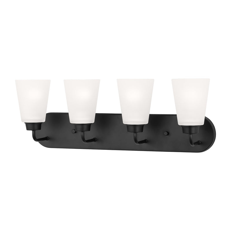 Four Light Wall / Bath<br /><span style="color:#4AB0CE;">Entrega: 4-10 dias en USA</span><br /><span style="color:#4AB0CE;font-size:60%;">PREGUNTE POR ENTREGA EN PANAMA</span><br />Collection: Kerrville<br />Finish: Midnight Black