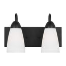 Generation Lighting - 4420202-112 - Two Light Wall / Bath - Seville - Midnight Black