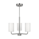 Generation Lighting - GLC1003BS - Three Light Chandelier - Rhett - Brushed Steel