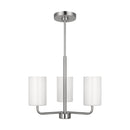 Generation Lighting - GLC1003BS - Three Light Chandelier - Rhett - Brushed Steel
