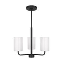 Generation Lighting - GLC1003MBK - Three Light Chandelier - Rhett - Midnight Black