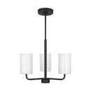 Generation Lighting - GLC1003MBK - Three Light Chandelier - Rhett - Midnight Black