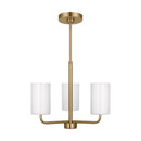 Generation Lighting - GLC1003SB - Three Light Chandelier - Rhett - Satin Brass