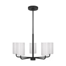 Generation Lighting - GLC1015MBK - Five Light Chandelier - Rhett - Midnight Black