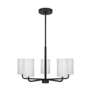Generation Lighting - GLC1015MBK - Five Light Chandelier - Rhett - Midnight Black
