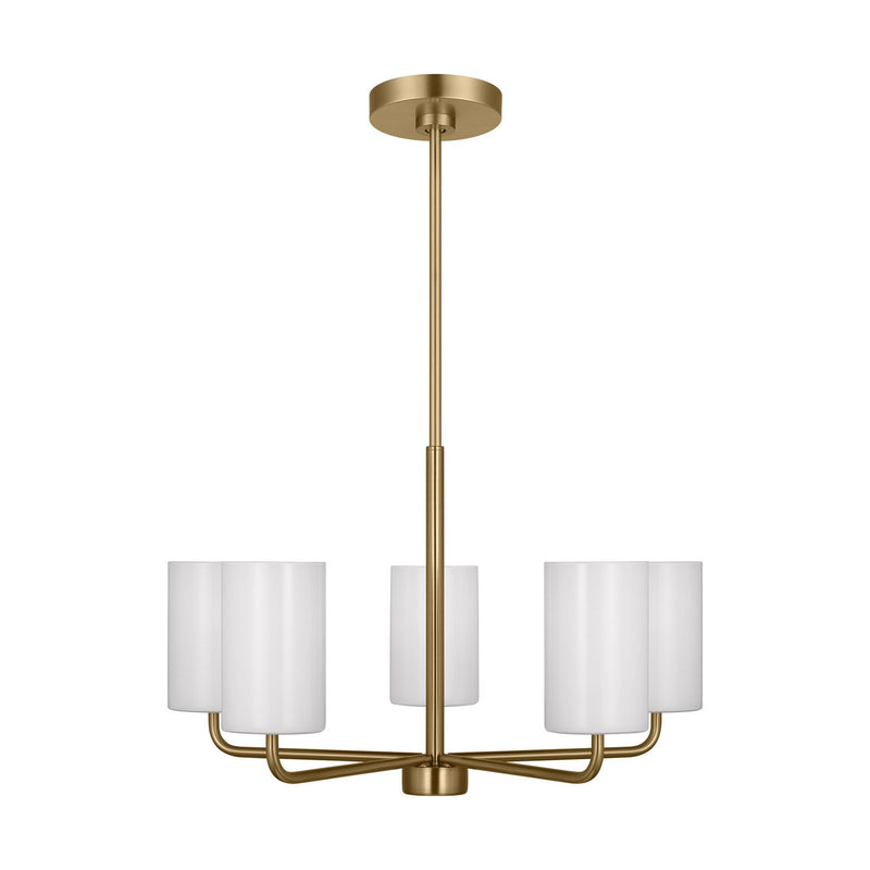 Generation Lighting. - GLC1015SB - Five Light Chandelier - Rhett - Satin Bronze