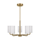 Generation Lighting - GLC1015SB - Five Light Chandelier - Rhett - Satin Brass
