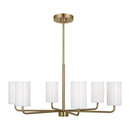 Generation Lighting - GLC1026SB - Six Light Chandelier - Rhett - Satin Bronze