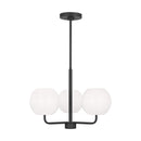Generation Lighting - GLC1043MBK - Three Light Chandelier - Rory - Midnight Black