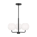 Generation Lighting - GLC1043MBK - Three Light Chandelier - Rory - Midnight Black