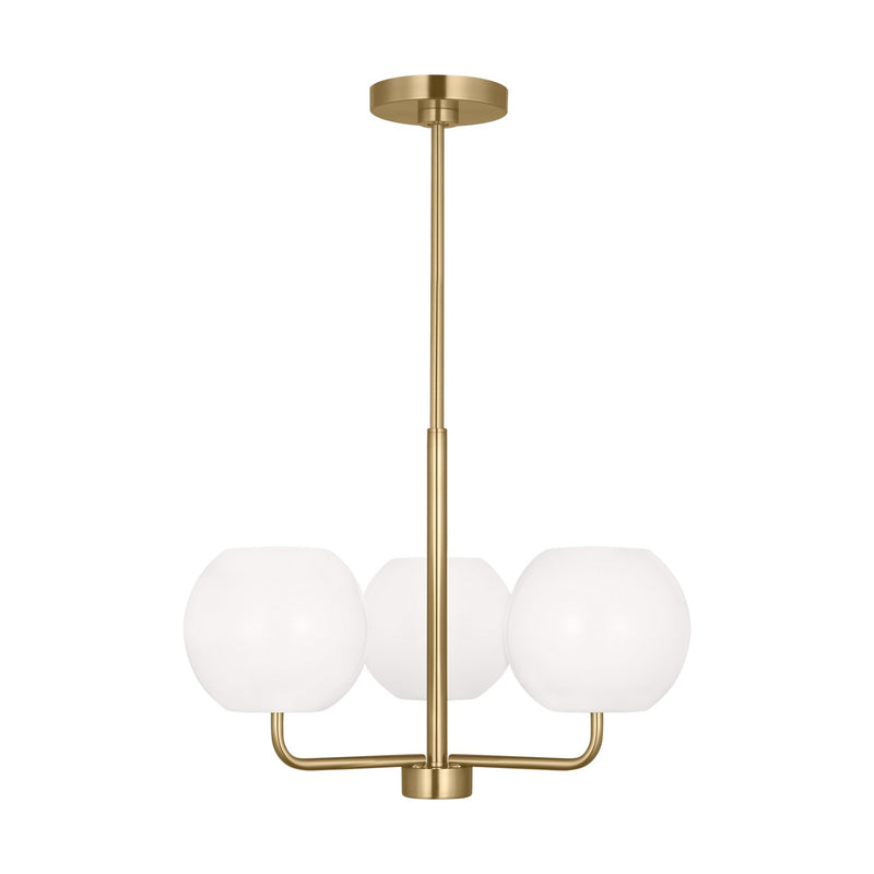 Generation Lighting - GLC1043SB - Three Light Chandelier - Rory - Satin Bronze