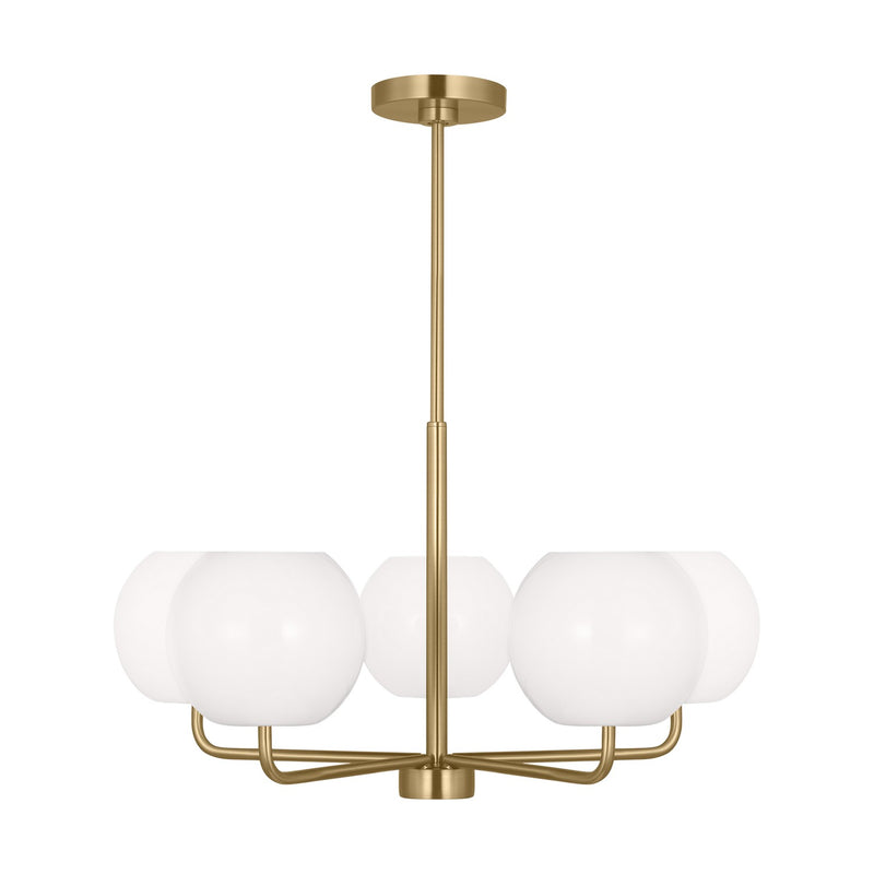 Generation Lighting - GLC1055SB - Five Light Chandelier - Rory - Satin Bronze