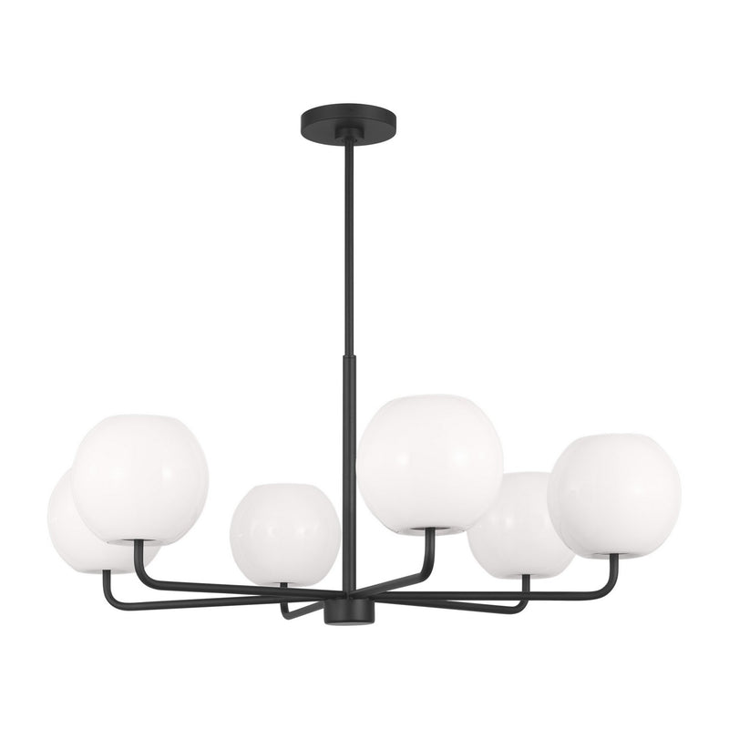 Six Light Chandelier<br /><span style="color:#4AB0CE;">Entrega: 4-10 dias en USA</span><br /><span style="color:#4AB0CE;font-size:60%;">PREGUNTE POR ENTREGA EN PANAMA</span><br />Collection: Rory<br />Finish: Midnight Black