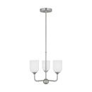 Generation Lighting - GLC1073BS - Three Light Chandelier - Emile - Brushed Steel