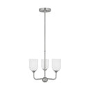 Generation Lighting - GLC1073BS - Three Light Chandelier - Emile - Brushed Steel