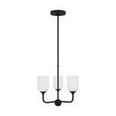 Generation Lighting - GLC1073MBK - Three Light Chandelier - Emile - Midnight Black