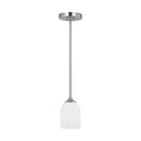 One Light Mini Pendant<br /><span style="color:#4AB0CE;">Entrega: 4-10 dias en USA</span><br /><span style="color:#4AB0CE;font-size:60%;">PREGUNTE POR ENTREGA EN PANAMA</span><br />Collection: Emile<br />Finish: Brushed Steel