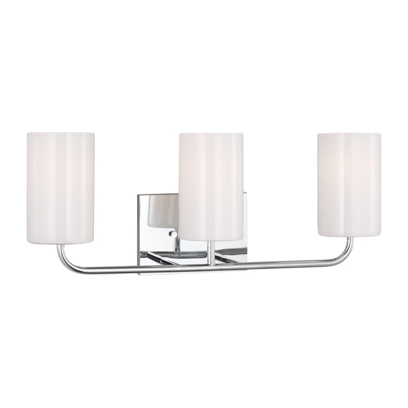 Three Light Vanity<br /><span style="color:#4AB0CE;">Entrega: 4-10 dias en USA</span><br /><span style="color:#4AB0CE;font-size:60%;">PREGUNTE POR ENTREGA EN PANAMA</span><br />Collection: Rhett<br />Finish: Chrome