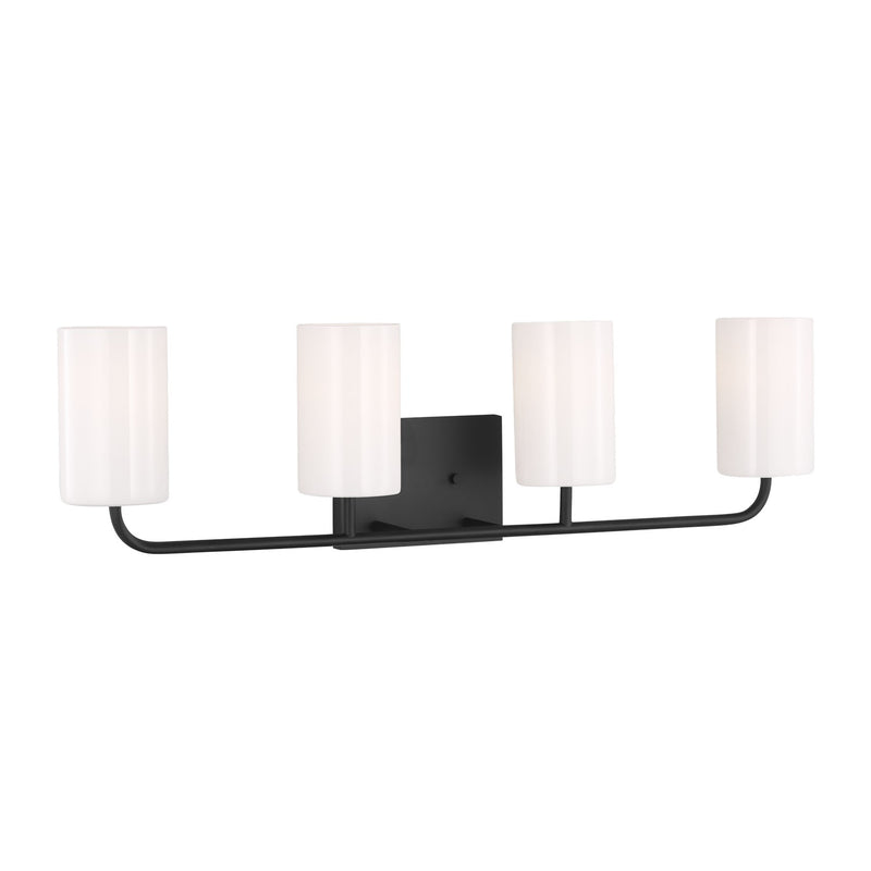 Four Light Vanity<br /><span style="color:#4AB0CE;">Entrega: 13-14 semanas en USA</span><br /><span style="color:#4AB0CE;font-size:60%;">PREGUNTE POR ENTREGA EN PANAMA</span><br />Collection: Rhett<br />Finish: Midnight Black
