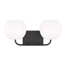 Generation Lighting - GLV1012MBK - Two Light Vanity - Rory - Midnight Black
