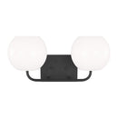 Generation Lighting - GLV1012MBK - Two Light Vanity - Rory - Midnight Black