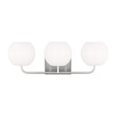 Generation Lighting - GLV1013BS - Three Light Vanity - Rory - Brushed Steel
