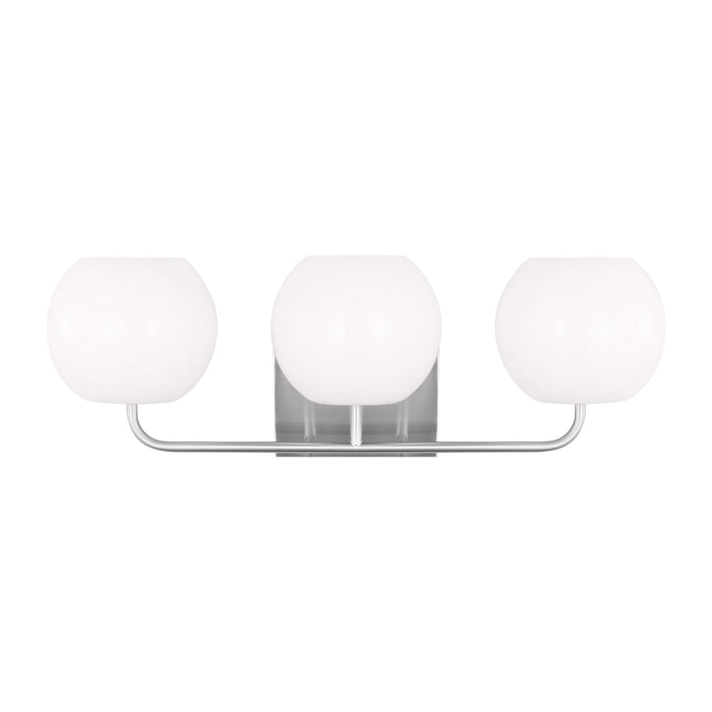 Generation Lighting - GLV1013BS - Three Light Vanity - Rory - Brushed Steel