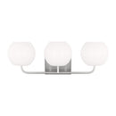 Generation Lighting - GLV1013BS - Three Light Vanity - Rory - Brushed Steel