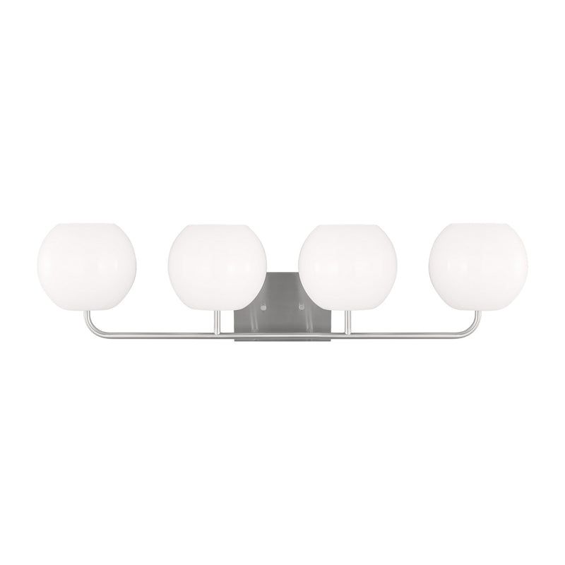 Generation Lighting - GLV1014BS - Four Light Vanity - Rory - Brushed Steel