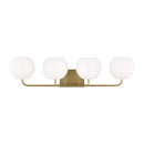 Generation Lighting - GLV1014SB - Four Light Vanity - Rory - Satin Brass
