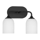 Two Light Vanity<br /><span style="color:#4AB0CE;">Entrega: 4-10 dias en USA</span><br /><span style="color:#4AB0CE;font-size:60%;">PREGUNTE POR ENTREGA EN PANAMA</span><br />Collection: Emile<br />Finish: Midnight Black