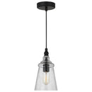 One Light Mini Pendant<br /><span style="color:#4AB0CE;">Entrega: 4-10 dias en USA</span><br /><span style="color:#4AB0CE;font-size:60%;">PREGUNTE POR ENTREGA EN PANAMA</span><br />Collection: Loras<br />Finish: Midnight Black