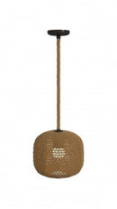 Avenue Lighting - HF1004-RP - One Light Pendant - Malibu - Natural Hemp Rope