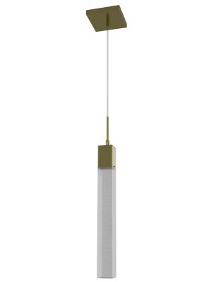 Avenue Lighting - HF1901-1-GL-BB-SNW - One Light Pendant - The Original Glacier - Brushed Brass