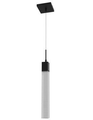 Avenue Lighting - HF1901-1-GL-BK-SNW - One Light Pendant - The Original Glacier - Black